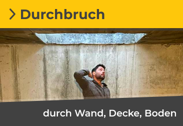 Wand-Durchbruch, Decke durchbrechen, Wand entfernen in Betonbohr: Kernbohrung in Außenfassade in Kornwestheim (Wandabbruch)
